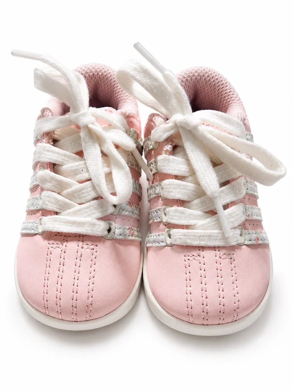 Kids Pink Lace-Up Sneakers - Brand Unknown